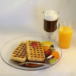 Breakfast artificial and fake food props from Props America.